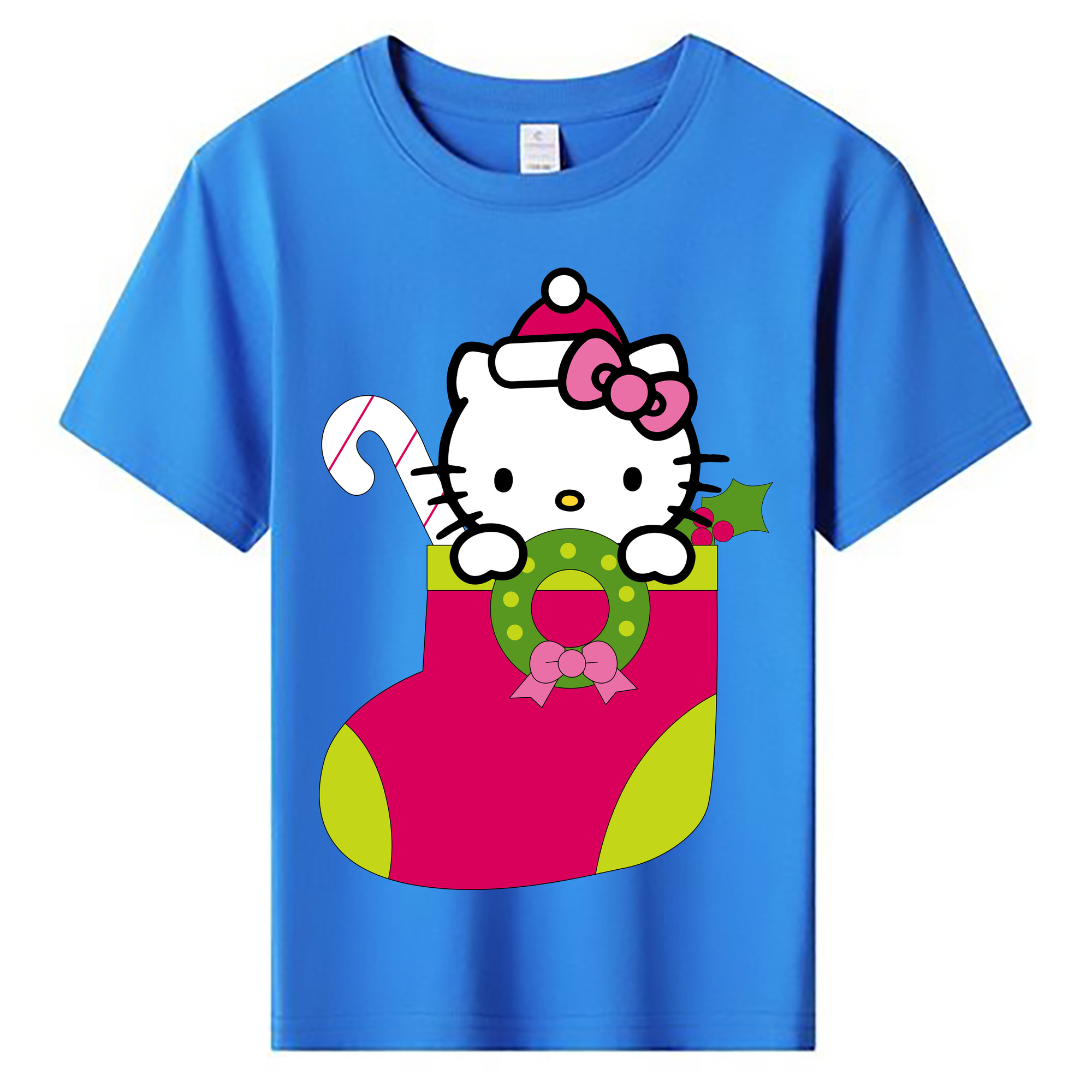 （画像用） Hello Kitty ハローキティ 綿100％キッズTシャツ（フロントプリント）
